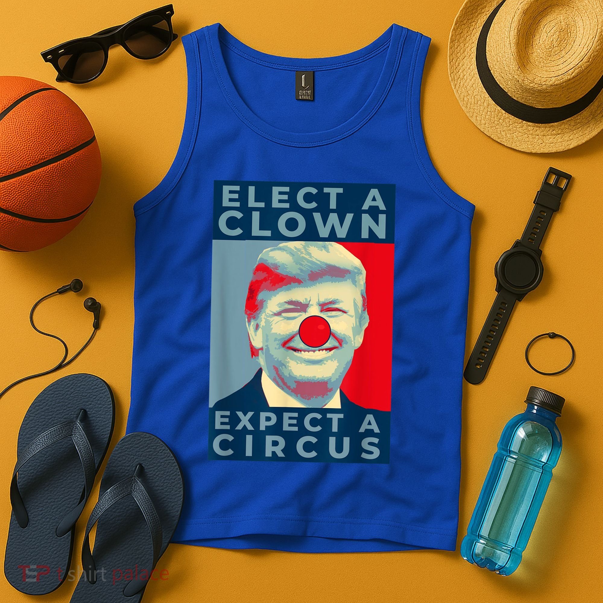 Elect A Clown Expect A Circus Impeach Antitrump Funny Tank Top