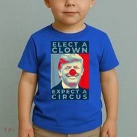 Elect A Clown Expect A Circus Impeach Antitrump Funny Toddler T-Shirt thumb 2