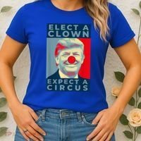 Elect A Clown Expect A Circus Impeach Antitrump Funny Women's T-Shirt thumb 2