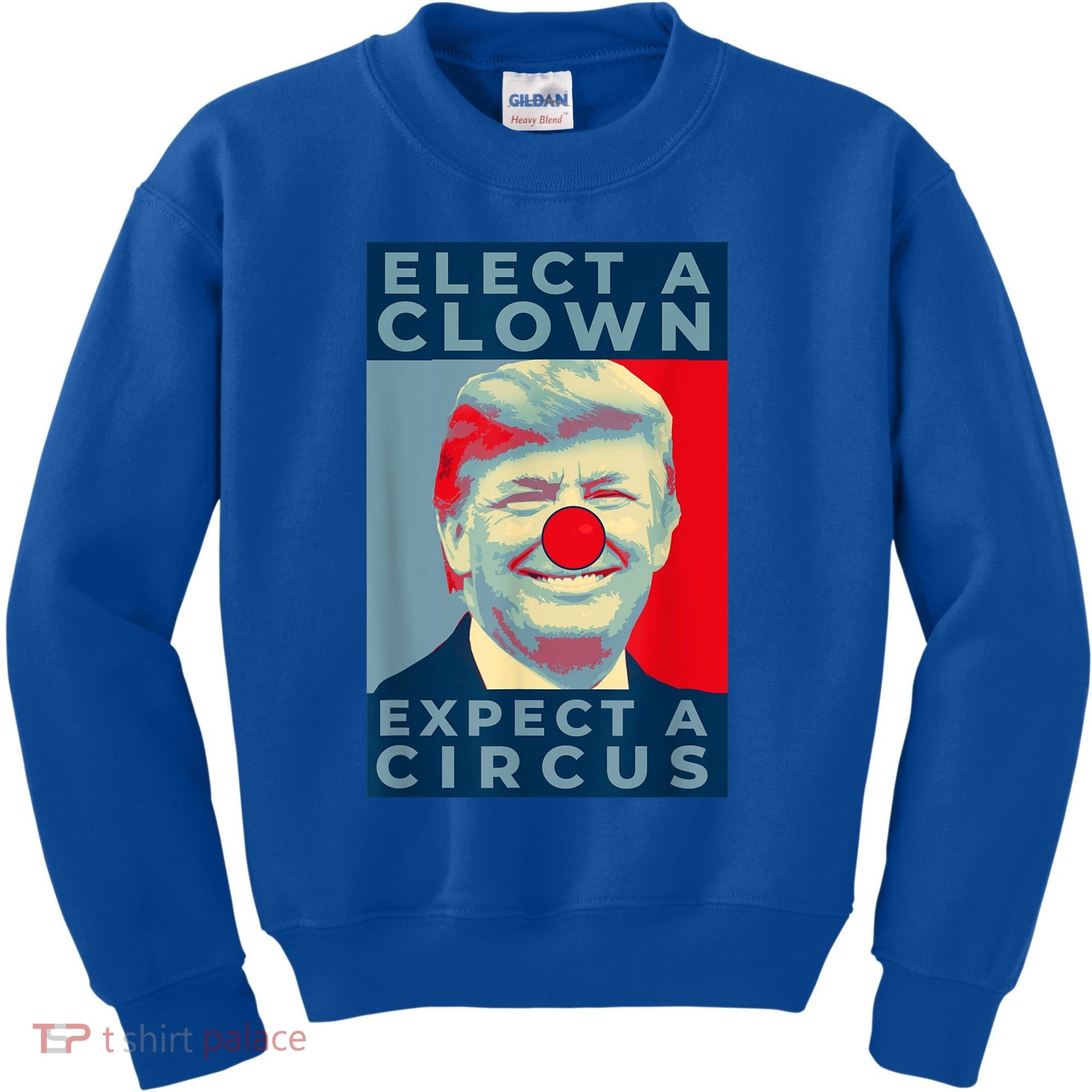 Elect A Clown Expect A Circus Impeach Antitrump Funny Kids Sweatshirt