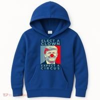 Elect A Clown Expect A Circus Impeach Antitrump Funny Kids Hoodie thumb 0