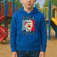 Elect A Clown Expect A Circus Impeach Antitrump Funny Kids Hoodie thumb 2