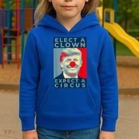 Elect A Clown Expect A Circus Impeach Antitrump Funny Kids Hoodie thumb 3