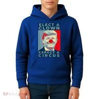 Elect A Clown Expect A Circus Impeach Antitrump Funny Kids Hoodie thumb 4