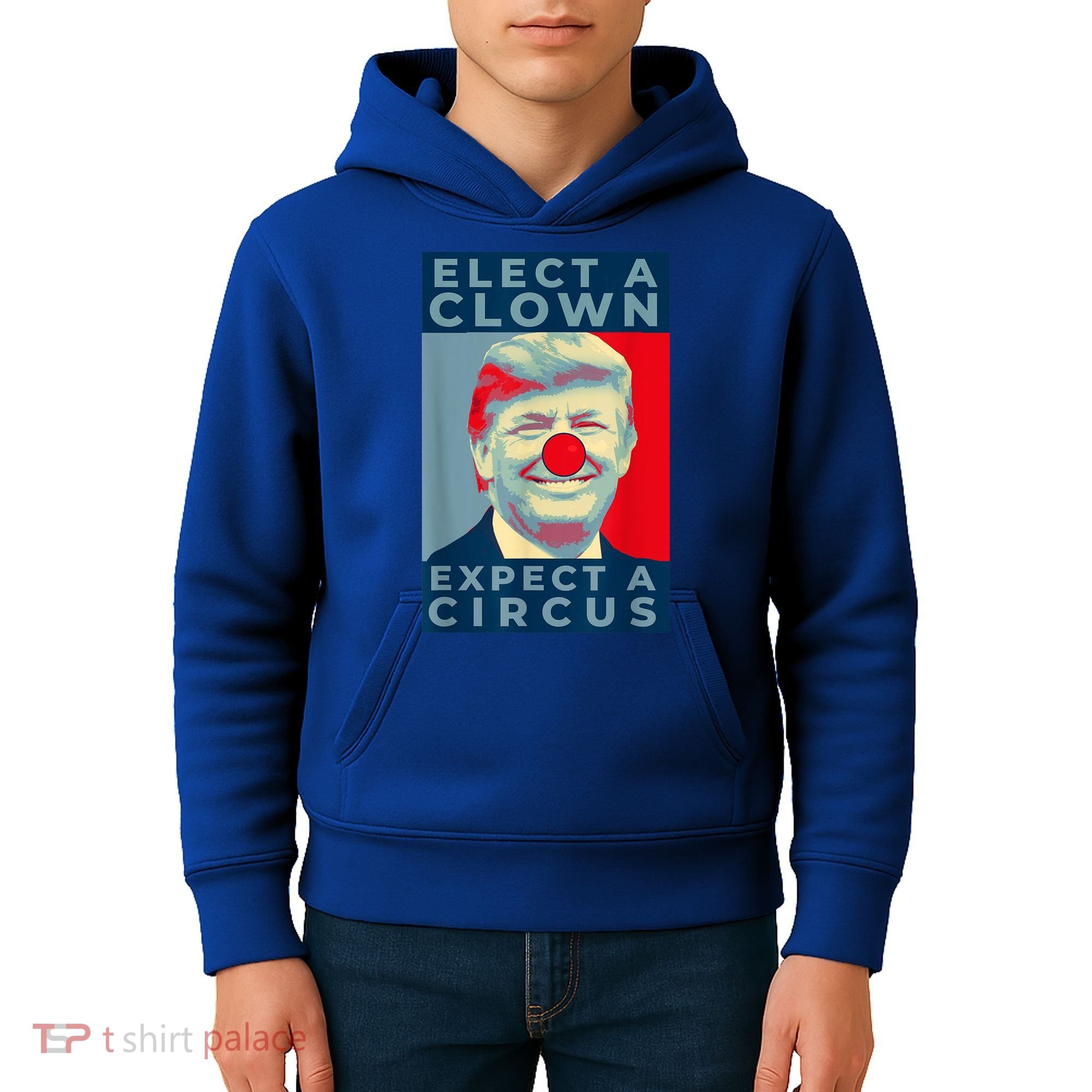 Elect A Clown Expect A Circus Impeach Antitrump Funny Kids Hoodie