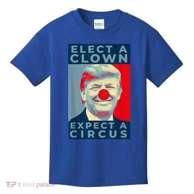 Elect A Clown Expect A Circus Impeach Antitrump Funny Kids T-Shirt