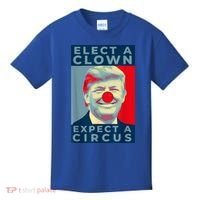 Elect A Clown Expect A Circus Impeach Antitrump Funny Kids T-Shirt thumb 0