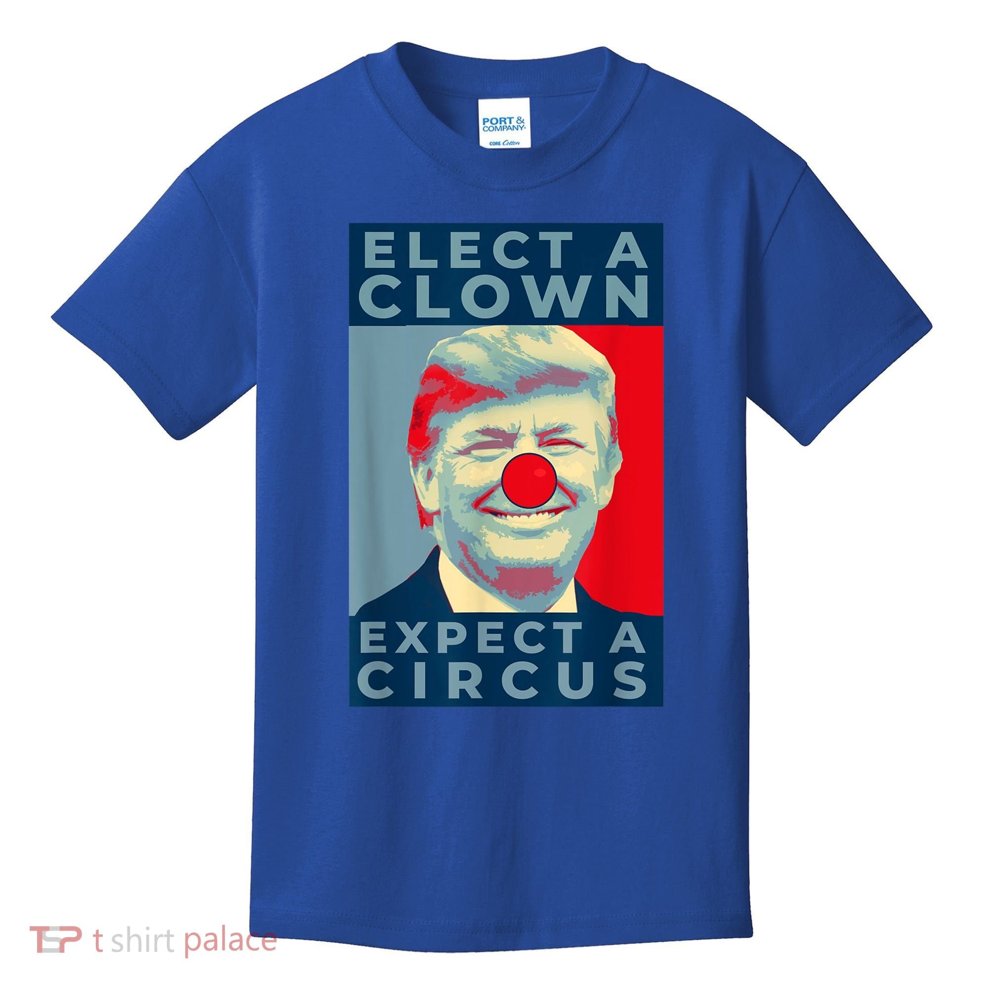 Elect A Clown Expect A Circus Impeach Antitrump Funny Kids T-Shirt