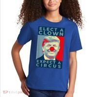 Elect A Clown Expect A Circus Impeach Antitrump Funny Kids T-Shirt thumb 2