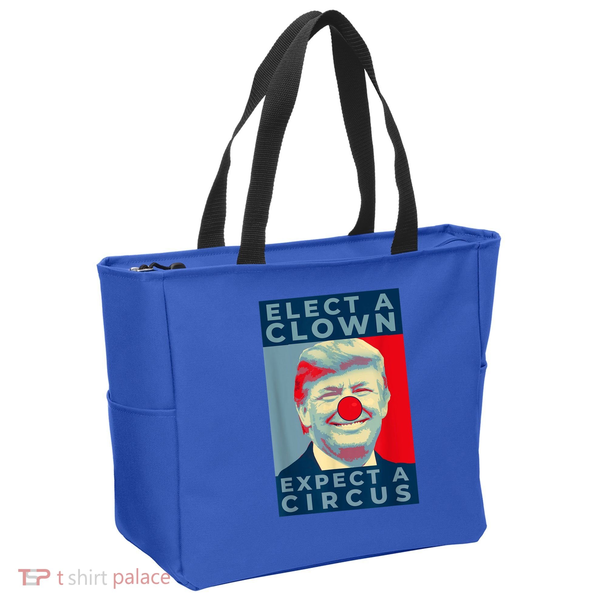 Elect A Clown Expect A Circus Impeach Antitrump Funny Tote Bag