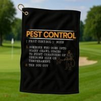 Exterminator Animal Control Pest Control Golf Towel thumb 1