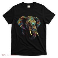 Elephant Animal Colourful Zoo Art Elephant T-Shirt thumb 0