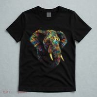 Elephant Animal Colourful Zoo Art Elephant T-Shirt thumb 5
