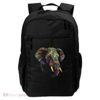 Elephant Animal Colourful Zoo Art Elephant Backpack thumb 0