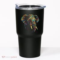 Elephant Animal Colourful Zoo Art Elephant Tumbler thumb 0