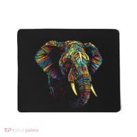 Elephant Animal Colourful Zoo Art Elephant Mousepad thumb 0