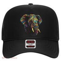 Elephant Animal Colourful Zoo Art Elephant Hat thumb 0