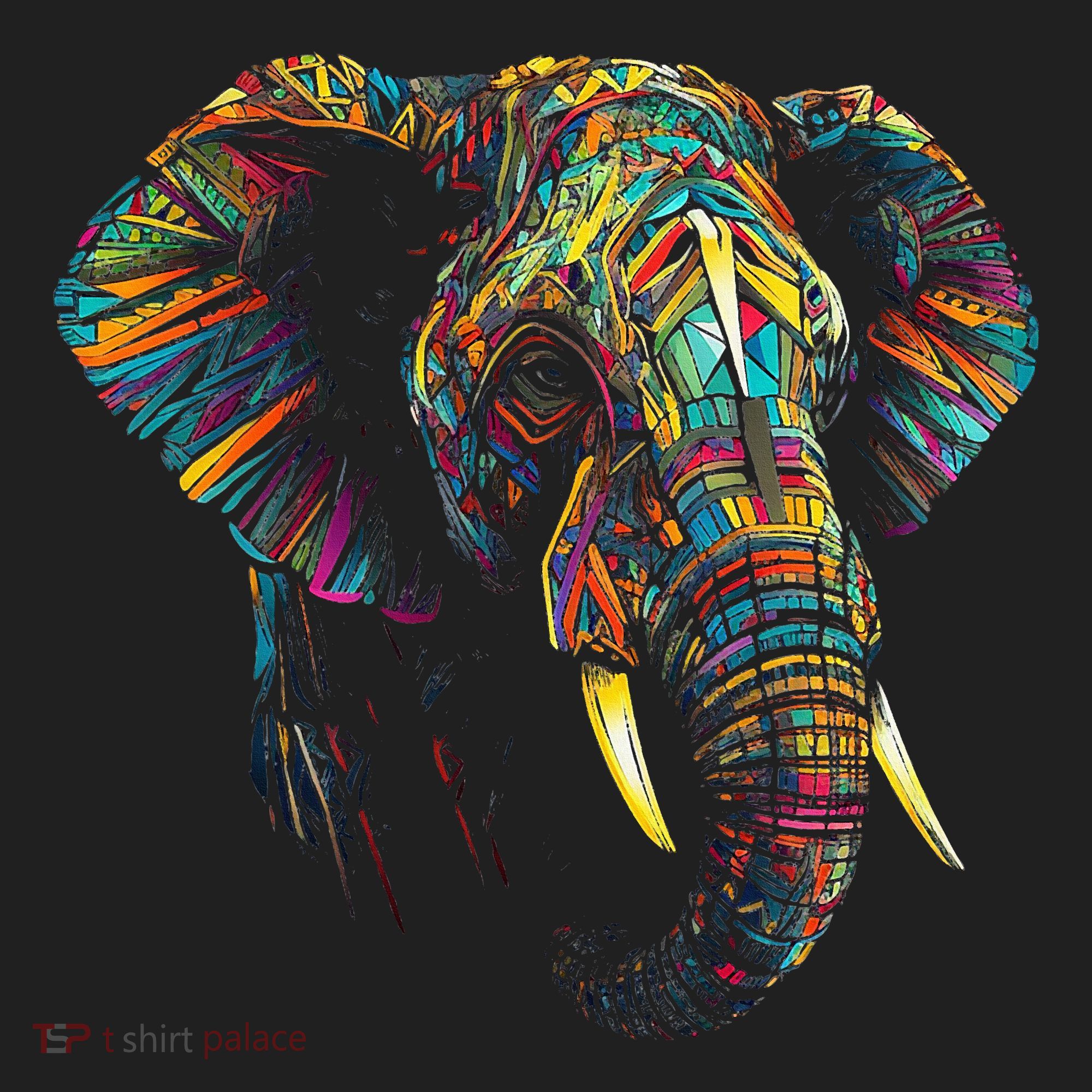 Elephant Animal Colourful Zoo Art Elephant Hat