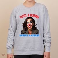 Elect A Clown Expect A Circus Kamala Lets Go Brenda Women's Sweatshirt thumb 0
