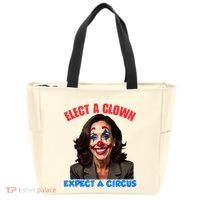Elect A Clown Expect A Circus Kamala Lets Go Brenda Tote Bag thumb 0