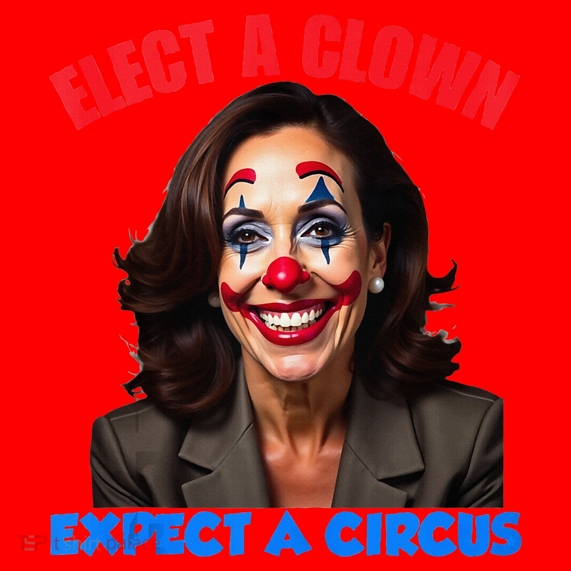 Elect A Clown Expect A Circus Kamala Lets Go Brenda Santa Hat