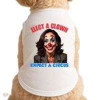Elect A Clown Expect A Circus Kamala Lets Go Brenda Doggie Tank thumb 0