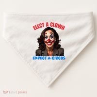 Elect A Clown Expect A Circus Kamala Lets Go Brenda USA-Made Doggie Bandana thumb 0