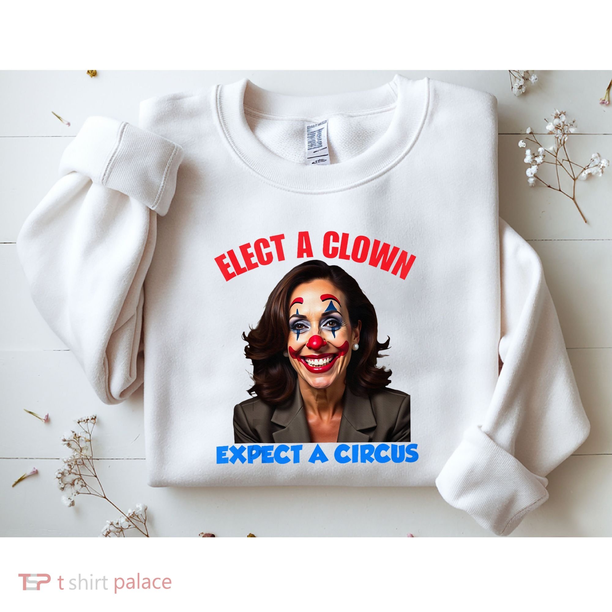 Elect A Clown Expect A Circus Kamala Lets Go Brenda Sweatshirt