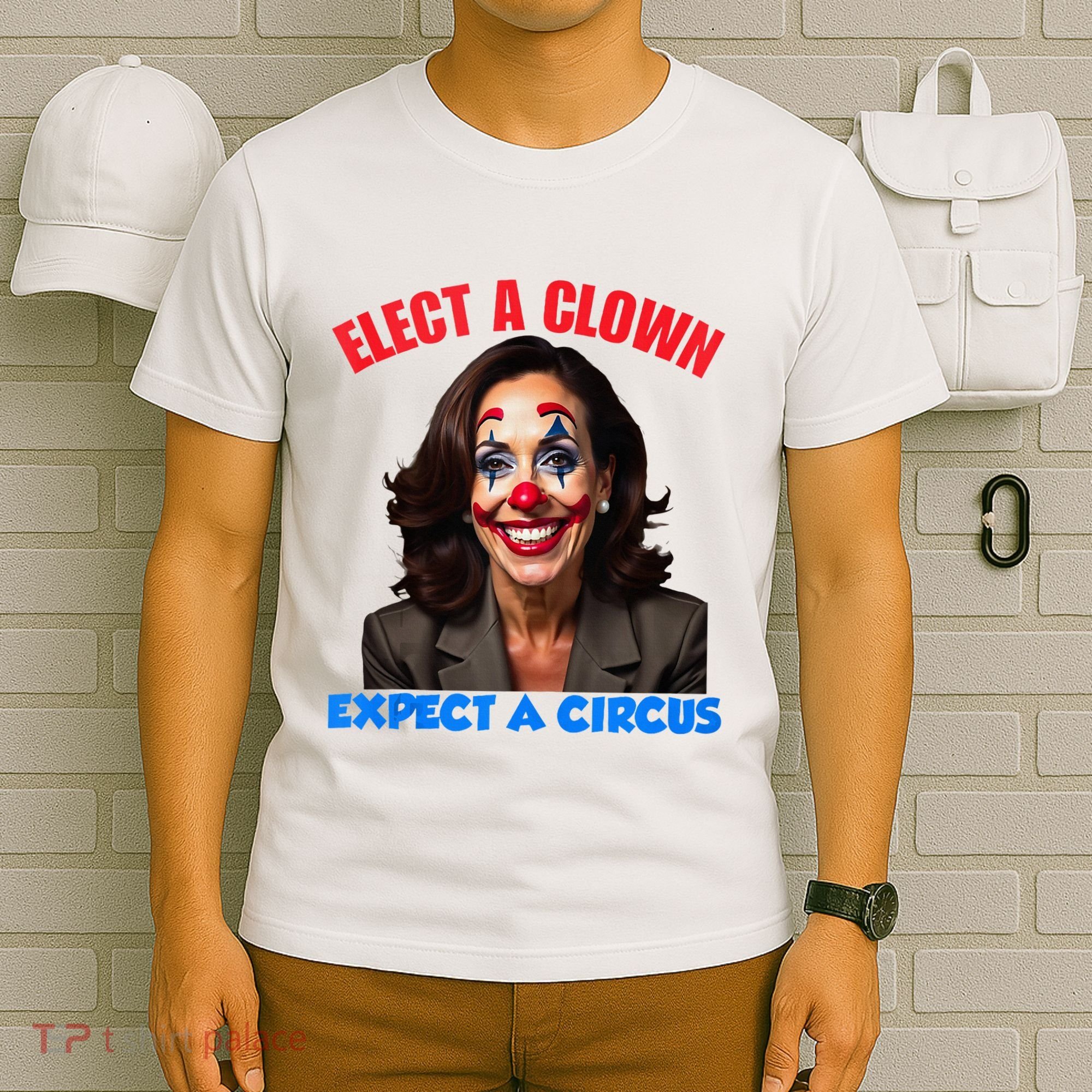 Elect A Clown Expect A Circus Kamala Lets Go Brenda T-Shirt