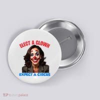 Elect A Clown Expect A Circus Kamala Lets Go Brenda Button thumb 0