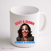 Elect A Clown Expect A Circus Kamala Lets Go Brenda Coffee Mug thumb 1