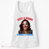 Elect A Clown Expect A Circus Kamala Lets Go Brenda Women's Tank Top thumb 0