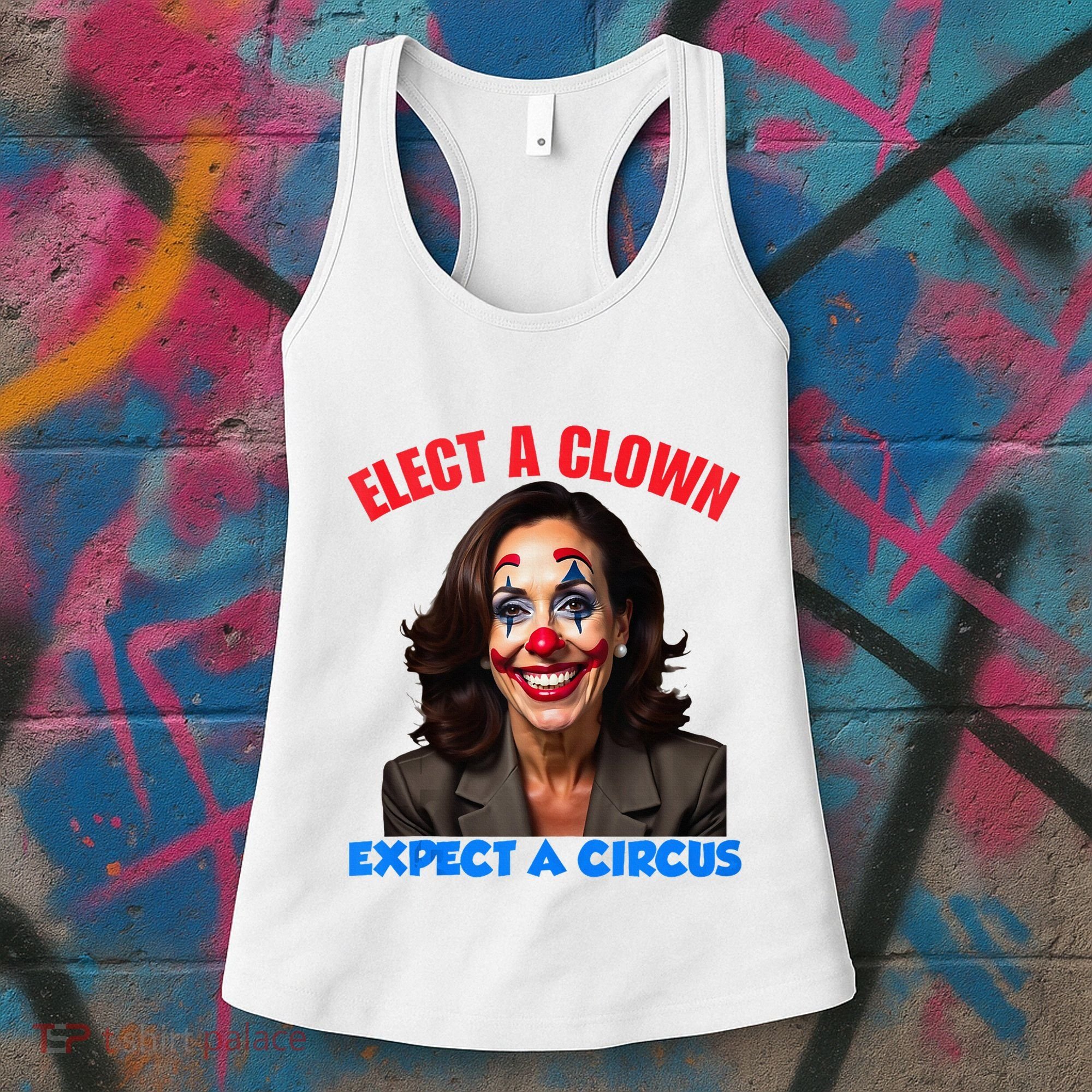 Elect A Clown Expect A Circus Kamala Lets Go Brenda Women's Tank Top