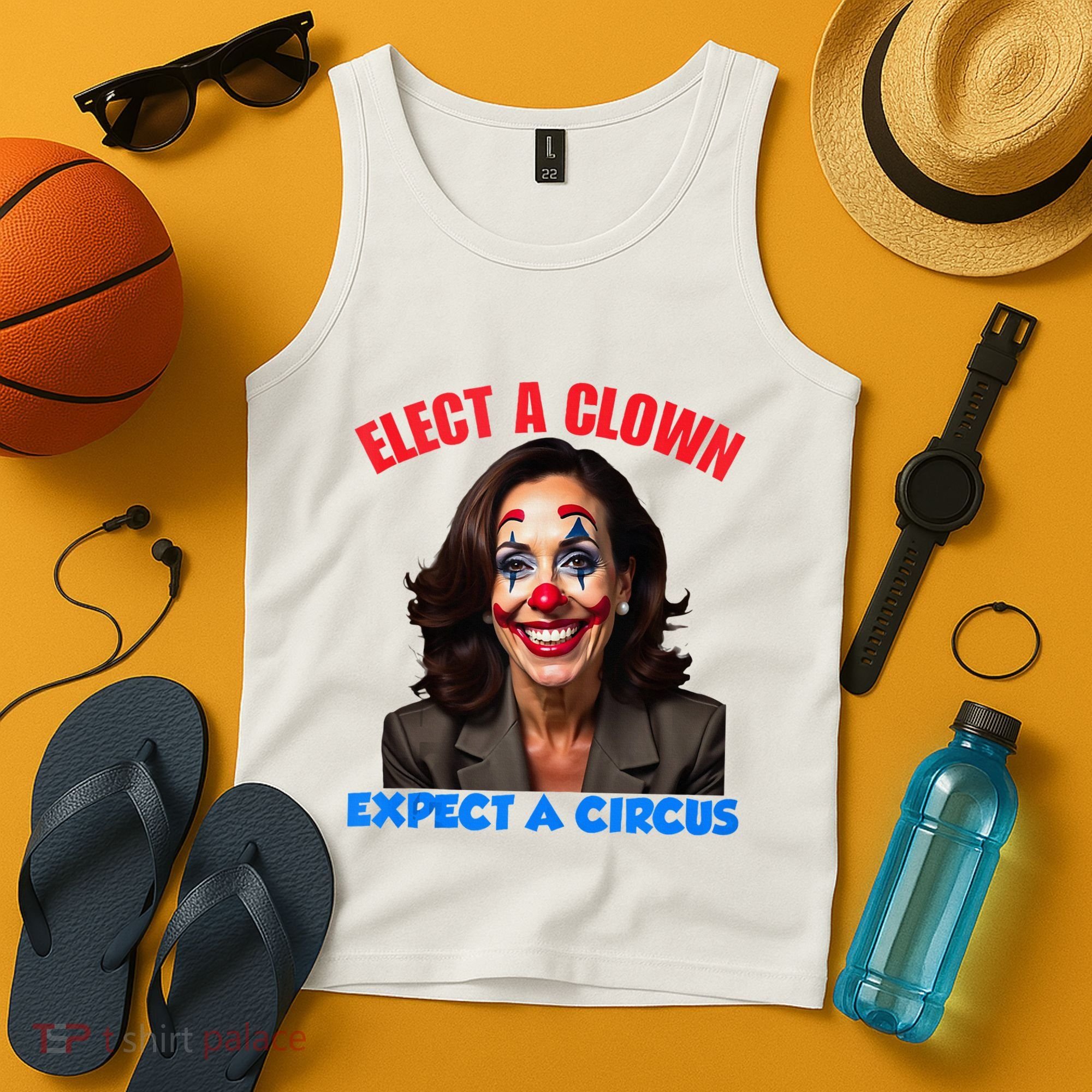 Elect A Clown Expect A Circus Kamala Lets Go Brenda Tank Top
