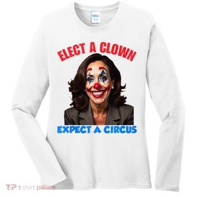 Elect A Clown Expect A Circus Kamala Lets Go Brenda Women's Long Sleeve Shirt