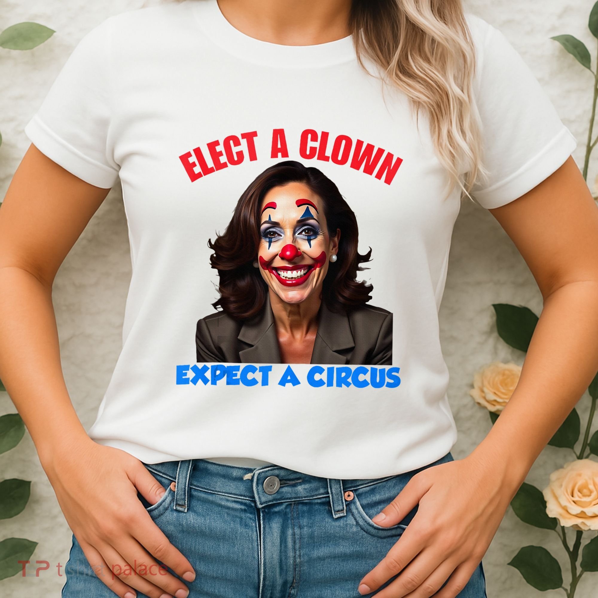 Elect A Clown Expect A Circus Kamala Lets Go Brenda Women's T-Shirt
