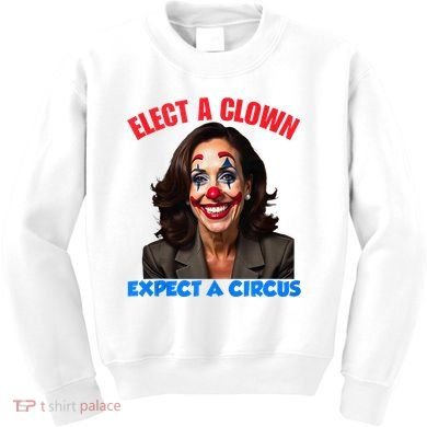 Elect A Clown Expect A Circus Kamala Lets Go Brenda Kids Sweatshirt