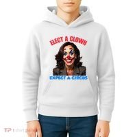 Elect A Clown Expect A Circus Kamala Lets Go Brenda Kids Hoodie thumb 4