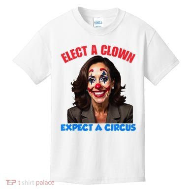 Elect A Clown Expect A Circus Kamala Lets Go Brenda Kids T-Shirt
