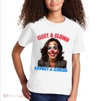 Elect A Clown Expect A Circus Kamala Lets Go Brenda Kids T-Shirt thumb 2