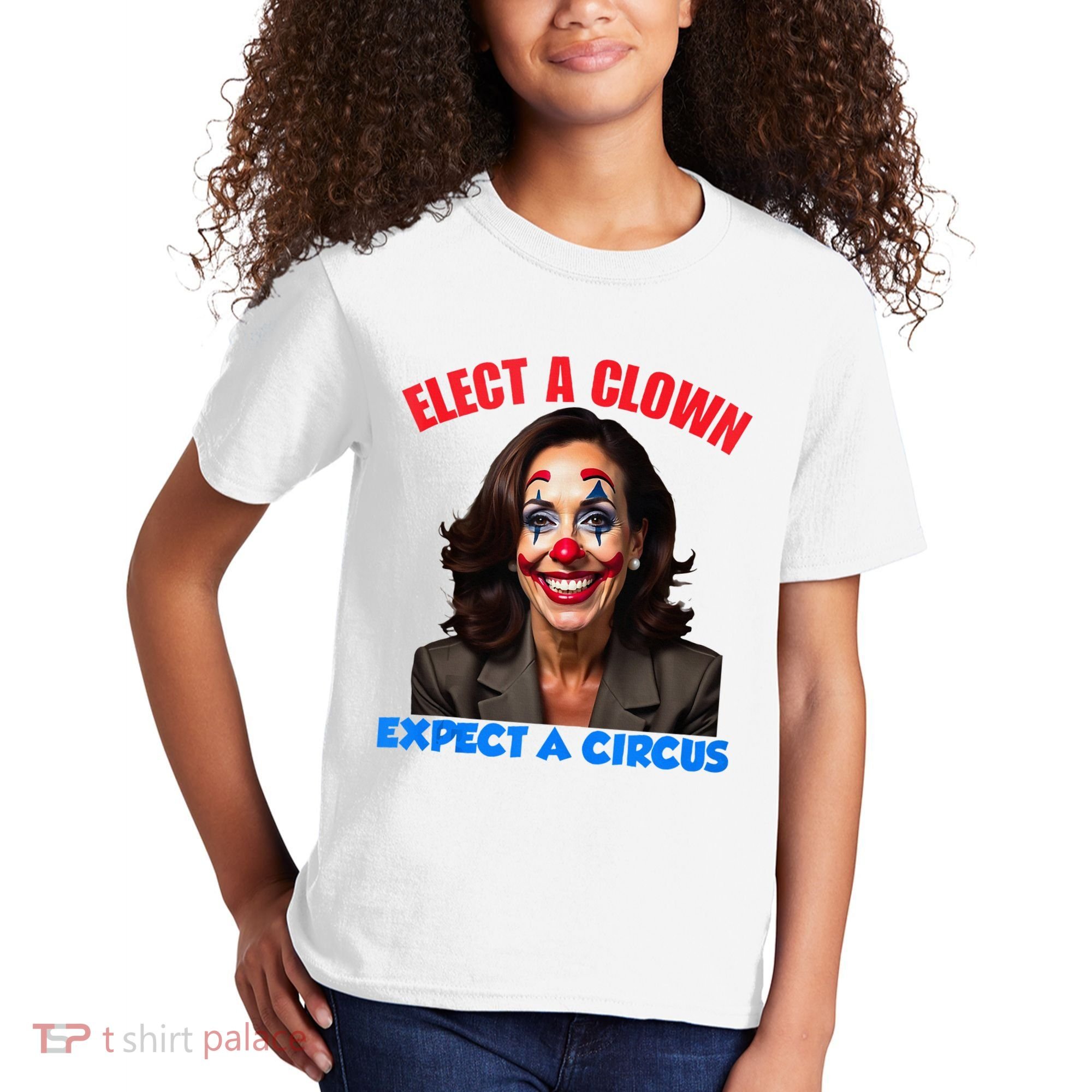 Elect A Clown Expect A Circus Kamala Lets Go Brenda Kids T-Shirt