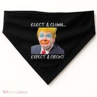 Elect A Clown Expect A Circus USA-Made Doggie Bandana thumb 0