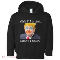 Elect A Clown Expect A Circus Toddler Hoodie thumb 0