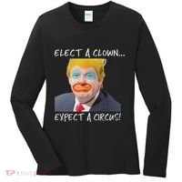 Elect A Clown Expect A Circus Women's Long Sleeve Shirt thumb 0