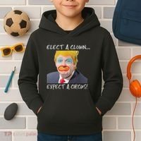 Elect A Clown Expect A Circus Kids Hoodie thumb 2