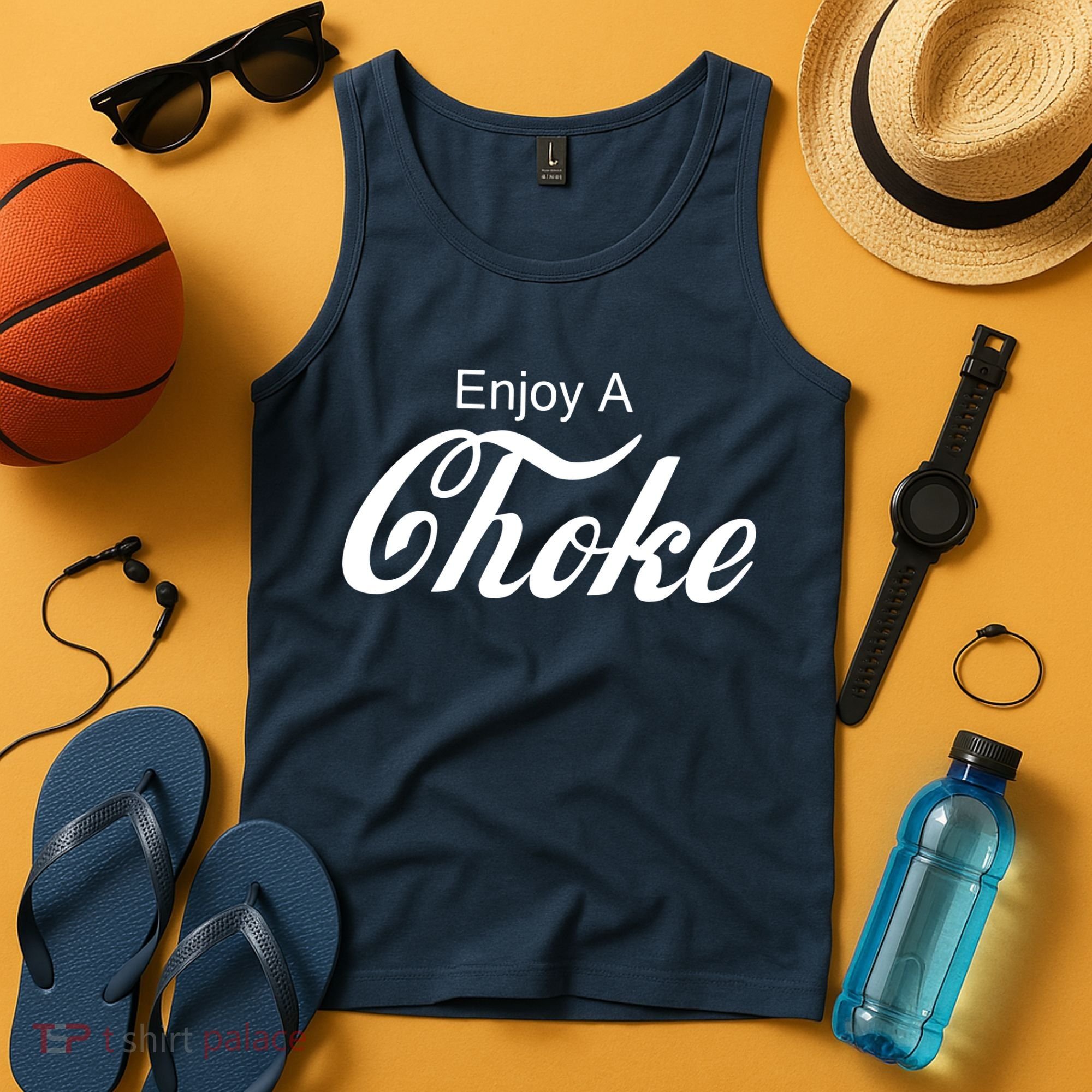 Enjoy A Choke Funny Jiu Jitsu MMA Tank Top