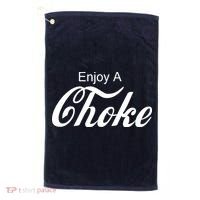 Enjoy A Choke Funny Jiu Jitsu MMA Golf Towel thumb 0