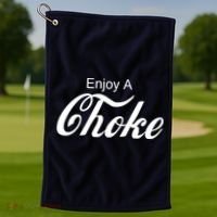 Enjoy A Choke Funny Jiu Jitsu MMA Golf Towel thumb 1
