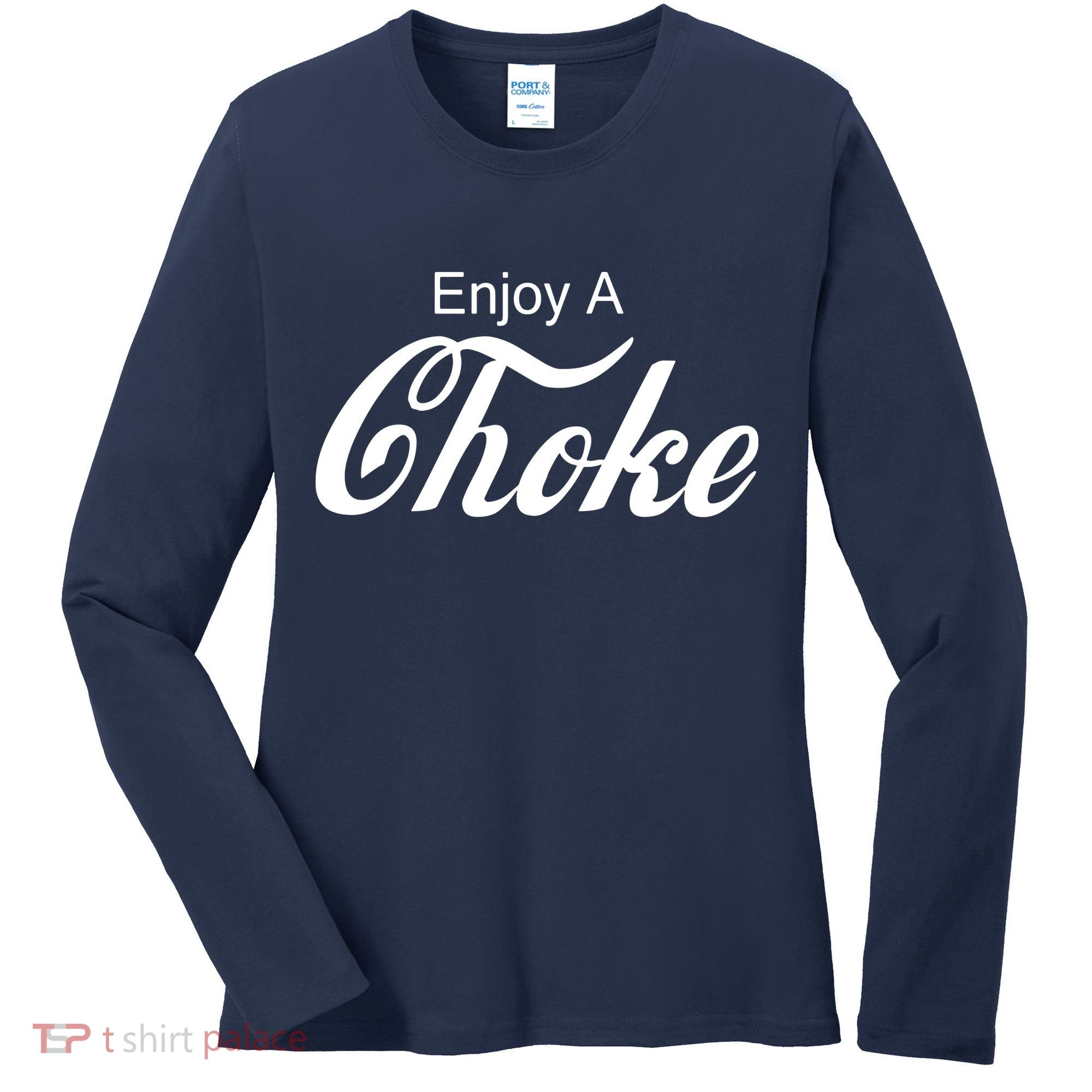 Enjoy A Choke Funny Jiu Jitsu MMA Women's Long Sleeve Shirt