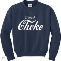 Enjoy A Choke Funny Jiu Jitsu MMA Kids Sweatshirt thumb 0